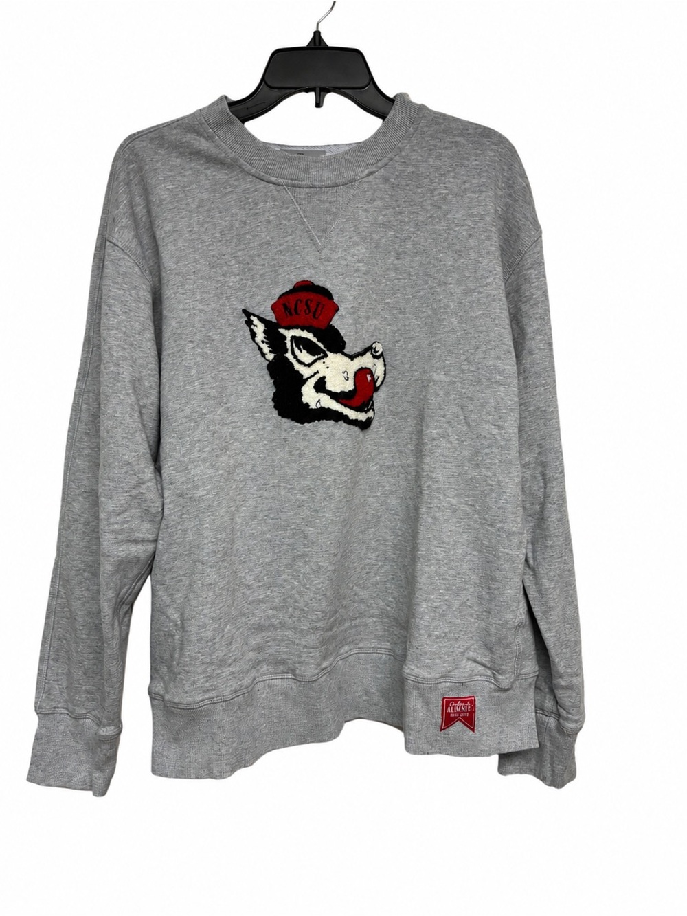 Hillflint NC State Wolfpack Sweatshirt Mens XL Gray Vintage Logo Almanac Archive